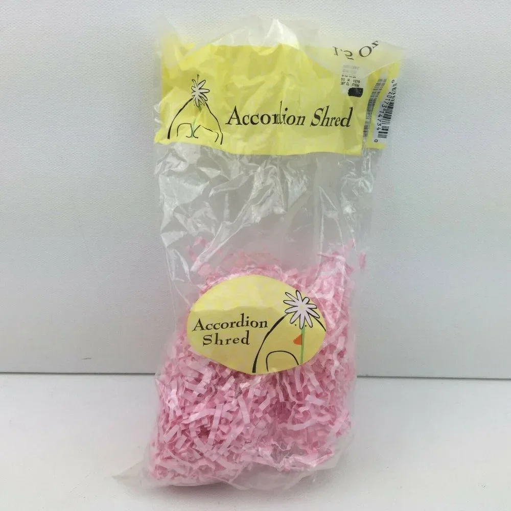 Shred Accordion Crinkle Streamer Tissue Paper Gift Box Filler Green Pink Blue